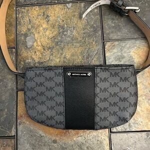 Michael Kors Gray and Black Crossbody Bag